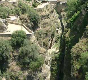 Blick in die Schlucht von Ronda