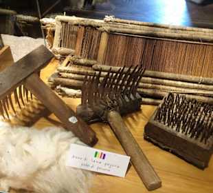 Wollverarbeitung im Museo Etnografico
