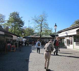 Blick auf den Viktualienmarkt