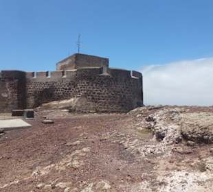 Hintere Ansicht der Burg