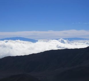 Blick auf Mouna Kea und Mouna Loa (Big Island)