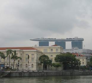 Fluß Höhe Marina Bay