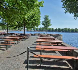 Biergarten am Nordufer des Maschsees
