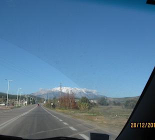 Parnassos Gebirge in Sicht