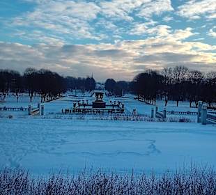 Der Figurenpark im Schnee