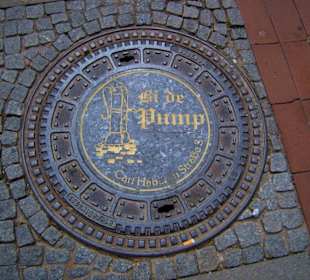 Ein Kanaldeckel