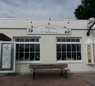 Shops and Restaurants at Sea Front in Dahme