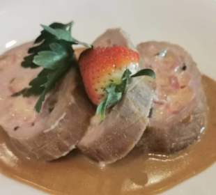 Frühlingsfilet mit Käse und Schinken