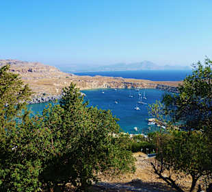 Ausblick von Akropolis Lindos