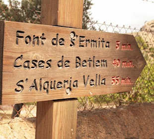 Wegweiser,  Ermit de Betlem