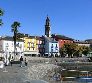 Ascona blick auf die Promenade