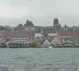Blick vom Linienschiff auf Hagnau