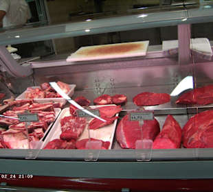 Ein Teil der Fleischtheke