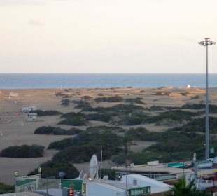 Blick zum Strand von der Strand-Promenade