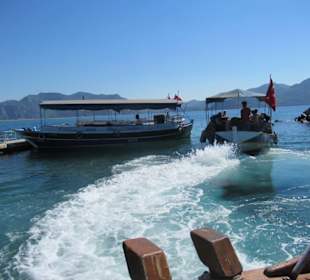 Umsteigepunkt in die kleinen Kanalboote