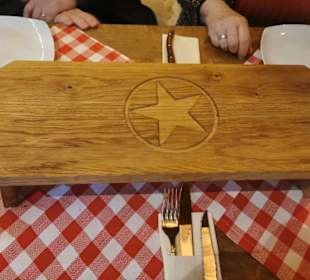 Unterlage für das Rib Eye Steak