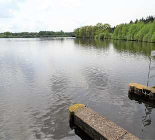 Das Auslaufbauwerk am Ende der Talsperre