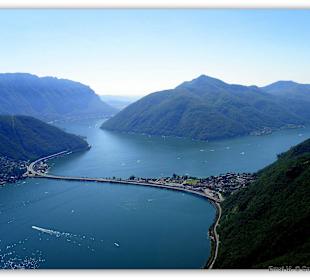 Lugano/Tessin Blick vom San Salvatore 