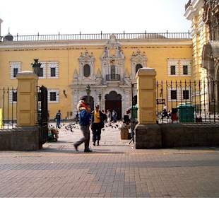 View of the church San Francisco in Lima