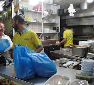 Grill beim Fischmarkt