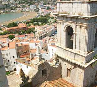 Vue peniscola du château