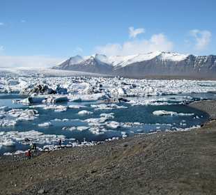 Gletscherlagune im April