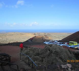 Blick über einige Vulkane.