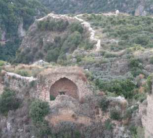 Hintere Teil der riesen Burg