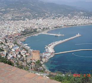 Blick auf Alanya von der Burg