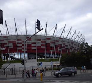 Stadion Narodowy od strony Mostu Poniatowskiego