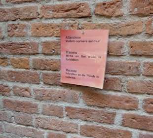 Wände beschreiben verboten