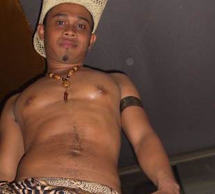 Tabledancer in der Bar "mix well"