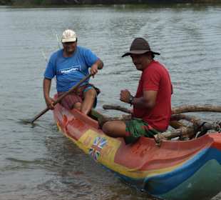 Flussfahrt auf dem Kalu Ganga