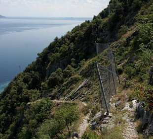 Der steile Abstieg von Aer