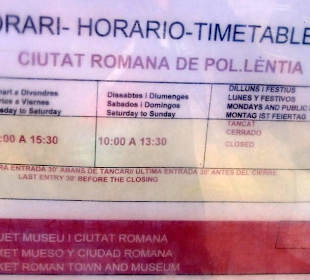 Öffnungszeiten ? besser nachfragen