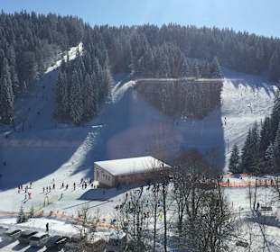Ein Blick wie auf die Seite eines Winterwimmelbuches!