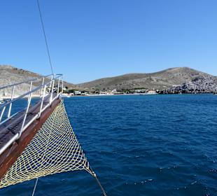 Auf dem Weg zur 1. Insel Pserimos