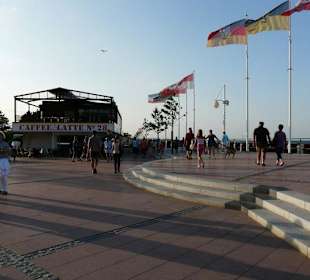 Entry to the sea bridge in Dahme