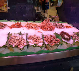 Stand in der Markthalle