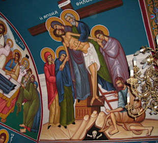 Jesus wird vom Kreuz genommen