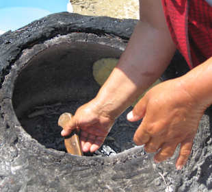 Fladenbrot backen
