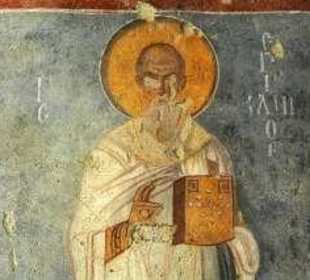 Wandfreske des Hl. Nikolaus von Myra