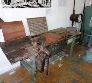 In der Werkstatt-Halle des Museums Kupfermühle