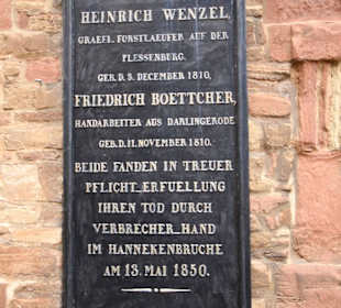 Außenansicht Gedenktafel