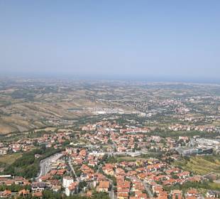 San Marino - Blick auf die Adria