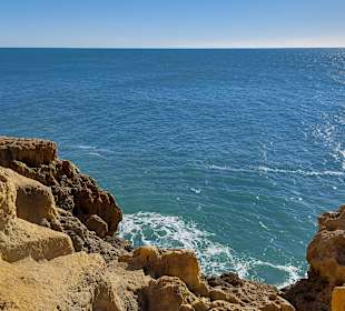 Ausblick Carvoeiro Boardwalk