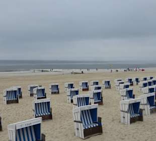 Sylt - Strand von Westerland (Blick von Promenade)