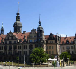 Blick vom Zwinger auf Residenzschloss, Altstadt
