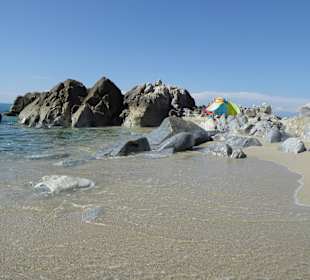 Strand zu rechten Seite 800 Meter