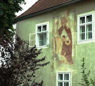 Wandmalerei an Haus
